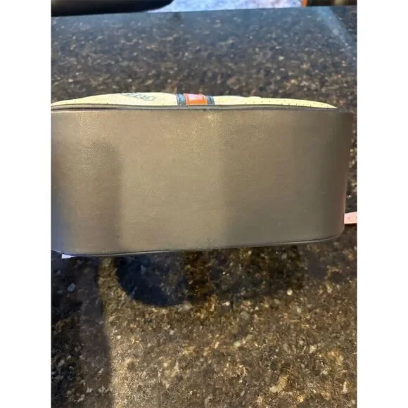 Miami Dolphins Women's Bowler Handbag Purse White Navy Orange NFL - Picture 4 of 7